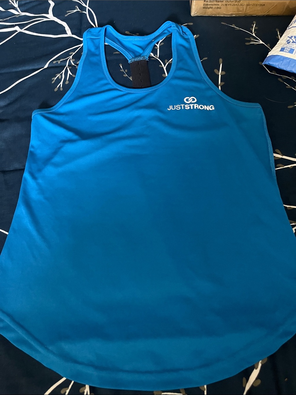 JustStrong Women’s Blue Racerback Tank Top